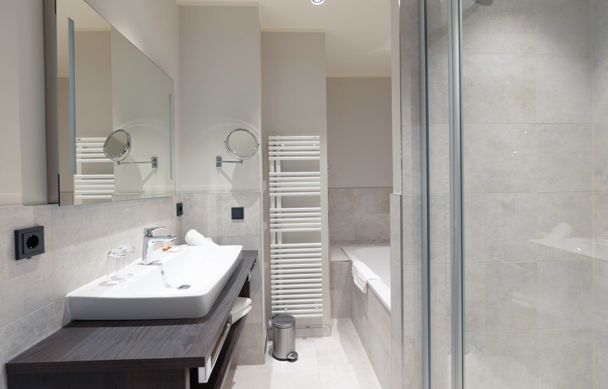 Badezimmer der Fortuna Suite.