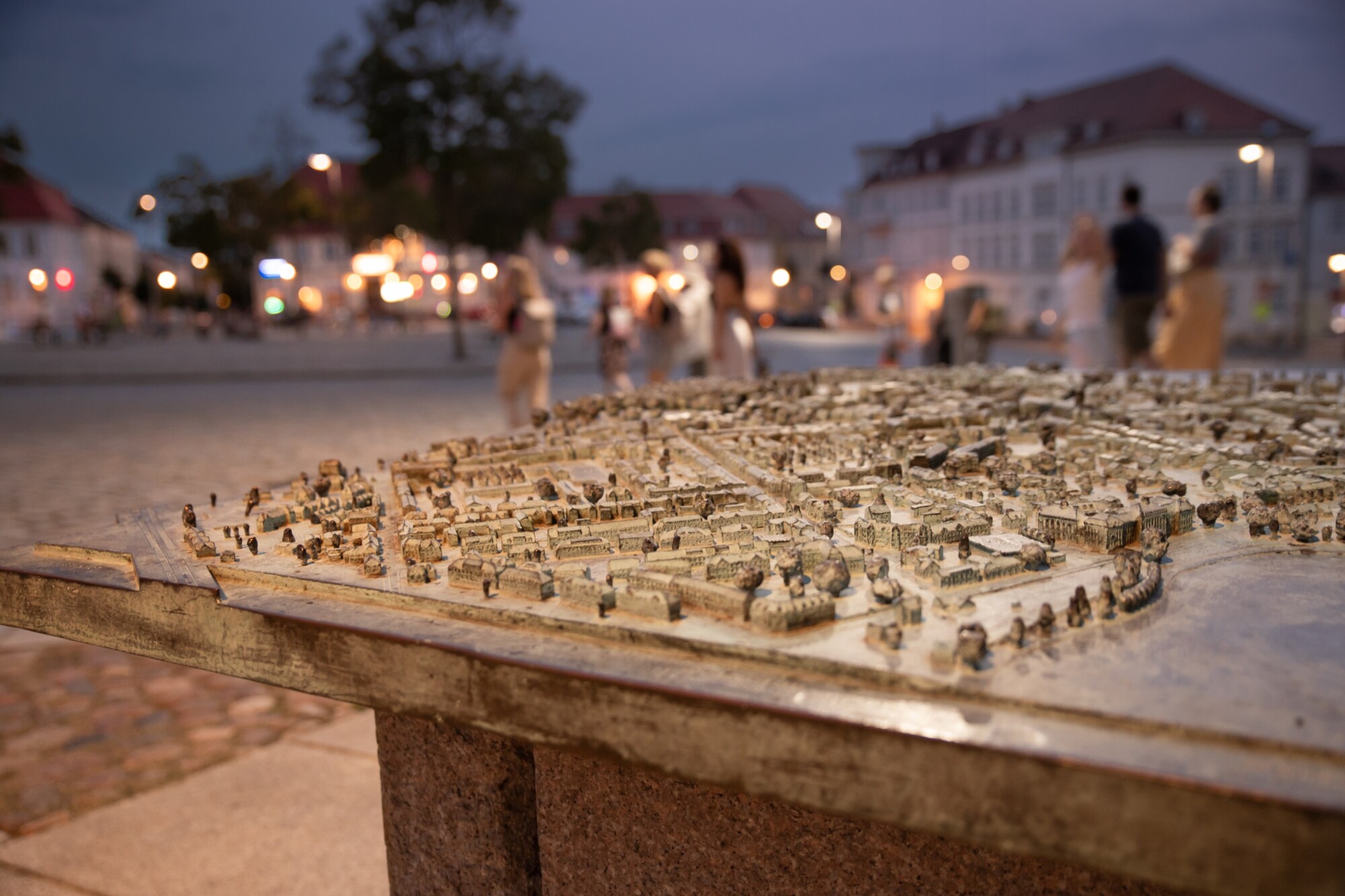 Nahaufnahme vom Stadtmodell Neustrelitz